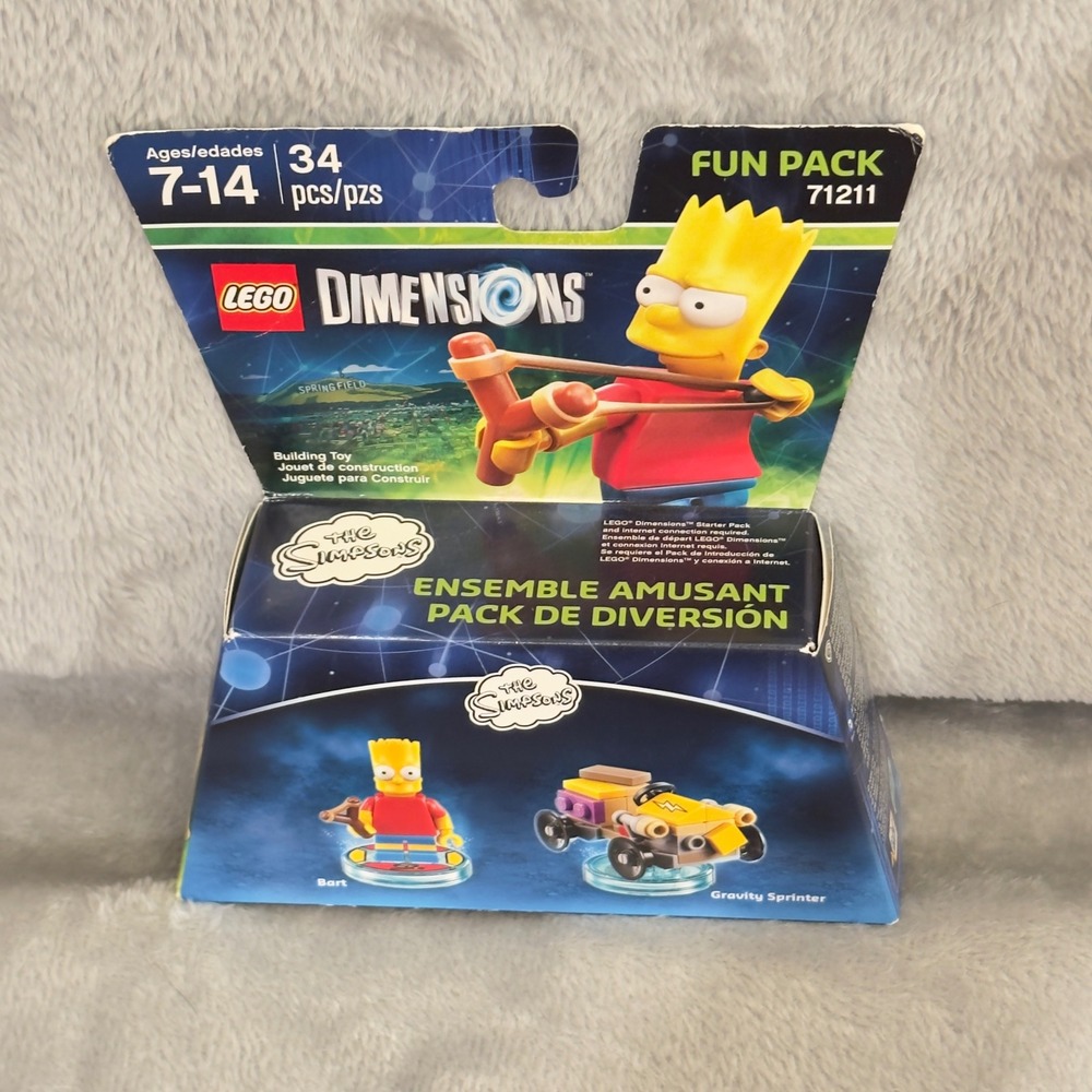 LEGO Dimensions Simpsons Bart Fun Pack 71211 Gravity Sprinter 34 Pc New Sealed - Picture 6 of 7